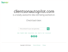 Tablet Screenshot of clientsonautopilot.com